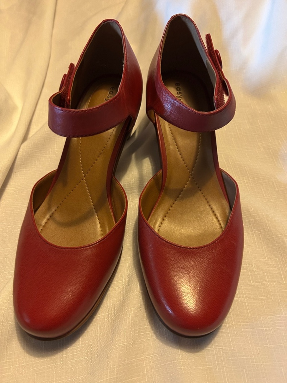 Easy Spirit Red Mary Jane Heels